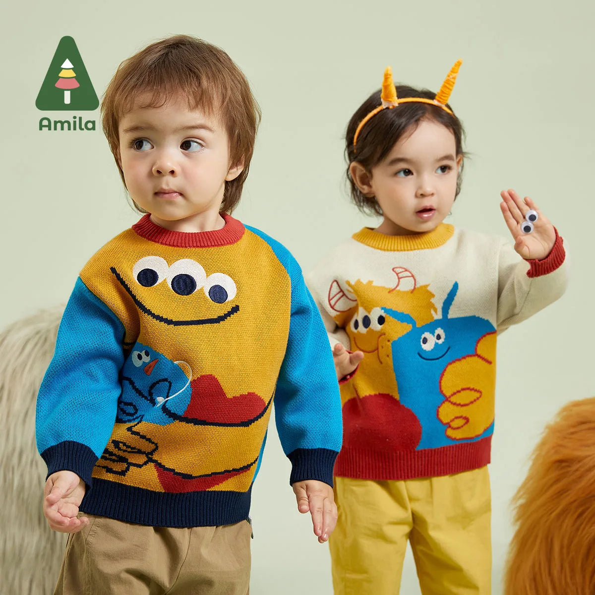 Cartoon Sweater For Boys & Girls