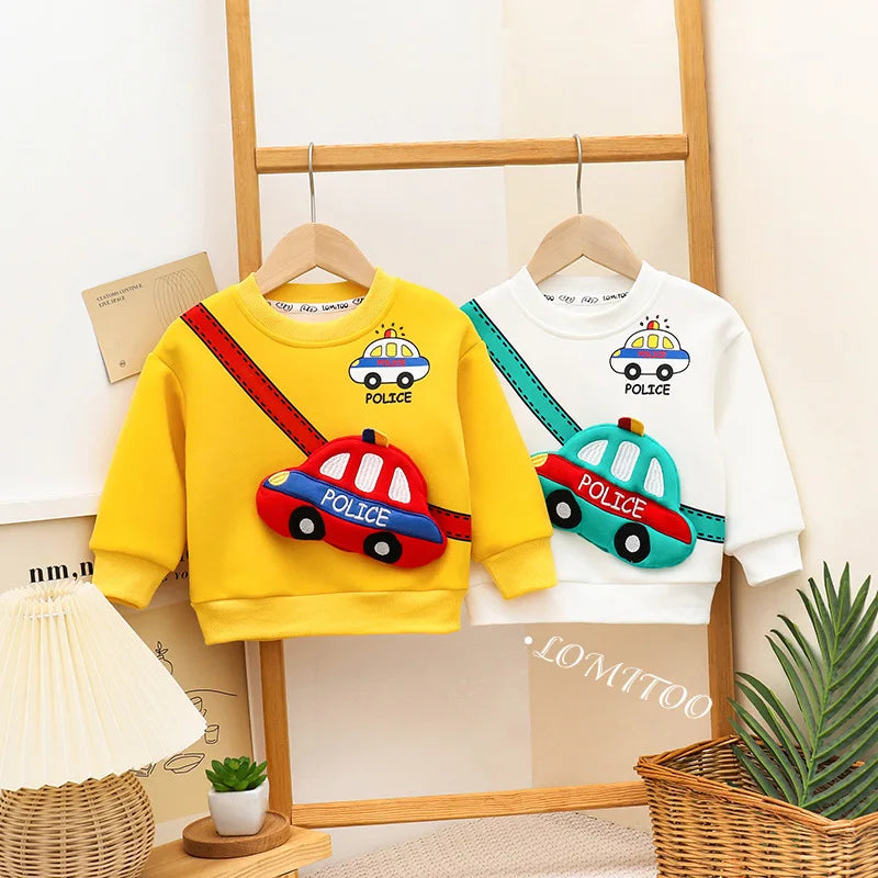 3D Police Car Sweater