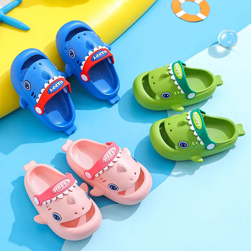 Summer Shark Slippers For Boys & Girls