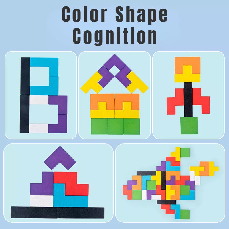 Colorful 3D Wooden Puzzle