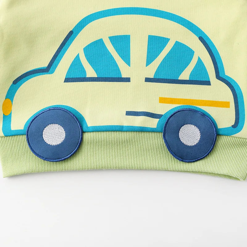 3D Car, Train Plush Warm Sweater