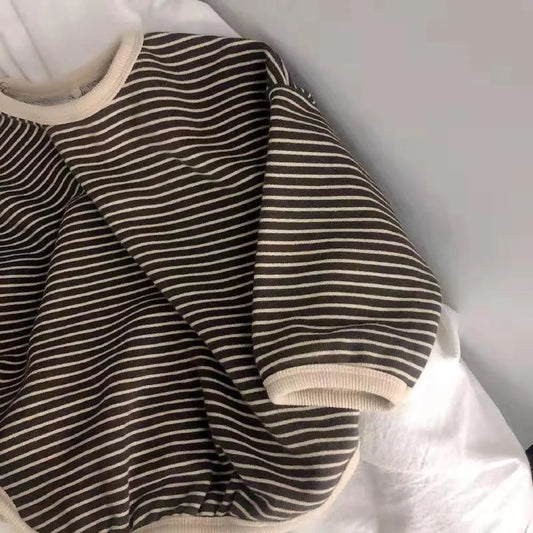 Long Sleeve Striped T-shirt For Boys & Girls