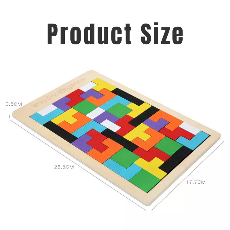 Colorful 3D Wooden Puzzle